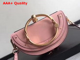 Chloe Small Nile Minaudiere in Pink Smooth Calfskin Replica