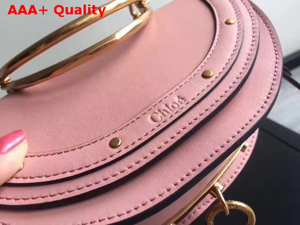 Chloe Small Nile Minaudiere in Pink Smooth Calfskin Replica
