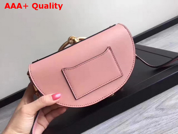 Chloe Small Nile Minaudiere in Pink Smooth Calfskin Replica