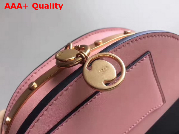 Chloe Small Nile Minaudiere in Pink Smooth Calfskin Replica