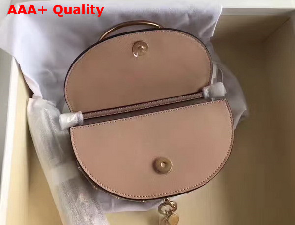 Chloe Small Nile Minaudiere in Smooth Calfskin Nude Replica