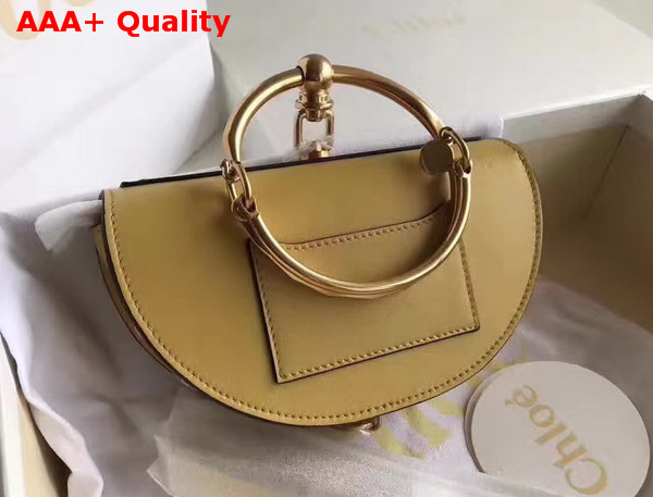 Chloe Small Nile Minaudiere in Yellow Smooth Calfskin Replica