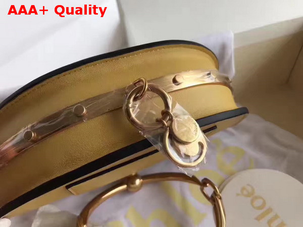 Chloe Small Nile Minaudiere in Yellow Smooth Calfskin Replica