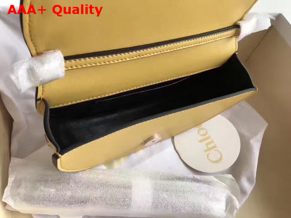 Chloe Small Nile Minaudiere in Yellow Smooth Calfskin Replica