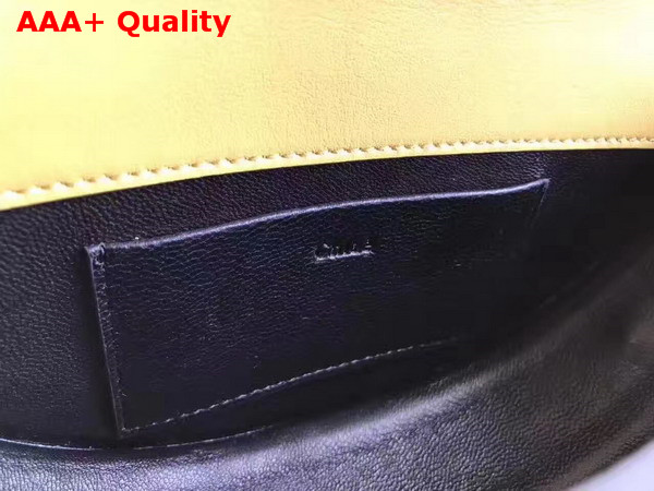 Chloe Small Nile Minaudiere in Yellow Smooth Calfskin Replica