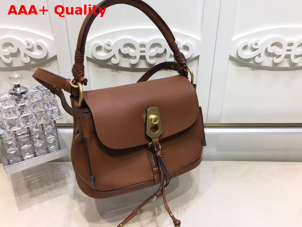 Chloe Small Owen Bag with Flap in Brown Smooth and Suede Calfskin Replica