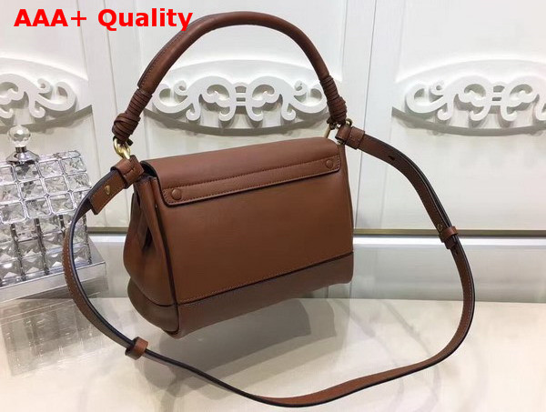 Chloe Small Owen Bag with Flap in Brown Smooth and Suede Calfskin Replica