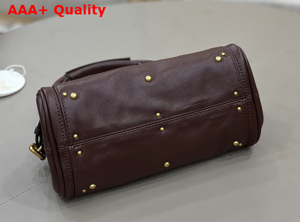 Chloe Small Paddington Bag in Crafty Grenat Leather Replica