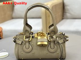 Chloe Small Paddington Bag in Dusty Beige Suede Leather Replica