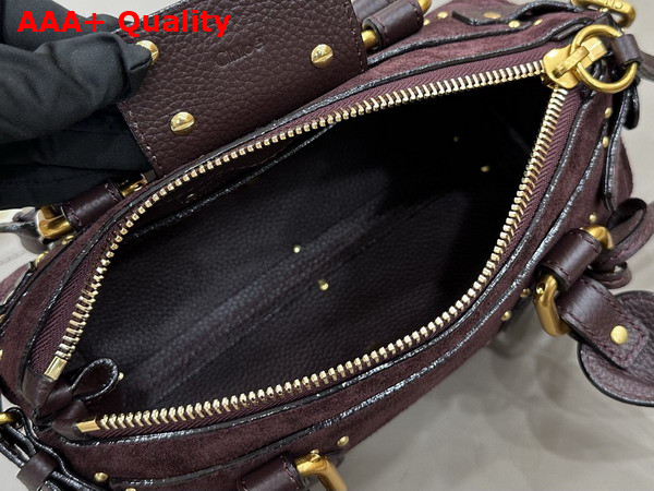 Chloe Small Paddington Bag in Kohl Brown Suede Leather Replica