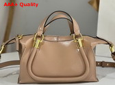 Chloe Small Paraty 24 Bag in Shiny Leather Woodrose Replica