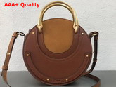 Chloe Small Pixie Bag Brown Suede and Calfskin Replica