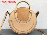 Chloe Small Pixie Bag Prawn Pink Suede and Smooth Calfskin Replica
