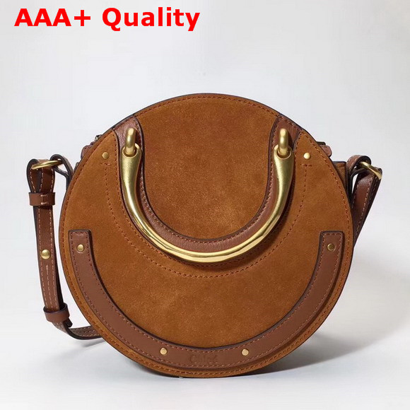 Chloe Small Pixie Bag Suede and Smooth Calfskin Tan Replica