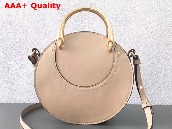 Chloe Small Pixie Bag in Beige Suede and Smooth Calfskin Replica