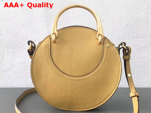 Chloe Small Pixie Bag in Yellow Suede and Smooth Calfskin Replica