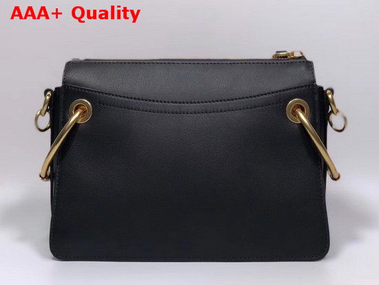 Chloe Small Roy Bag in Black Smooth and Suede Calfskin Replica