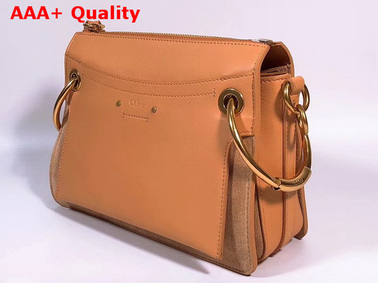 Chloe Small Roy Bag in Blush Pink Smooth and Suede Calfskin Replica