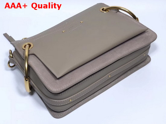 Chloe Small Roy Bag in Motty Grey Smooth and Suede Calfskin Replica
