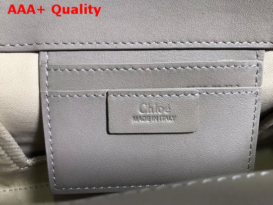 Chloe Small Roy Bag in Motty Grey Smooth and Suede Calfskin Replica