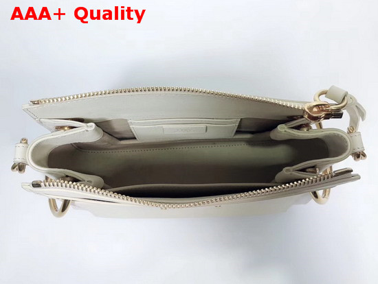 Chloe Small Roy Bag in White Smooth and Suede Calfskin Replica