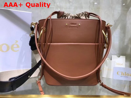 Chloe Small Roy Bucket Bag in Brown Replica