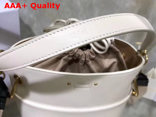 Chloe Small Roy Bucket Bag in Natural White Replica