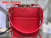 Chloe Small Roy Bucket Bag in Red Smooth Calfskin Replica