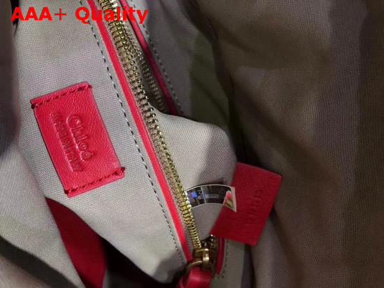 Chloe Small Roy Bucket Bag in Red Smooth Calfskin Replica