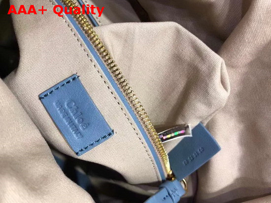 Chloe Small Roy Bucket Bag in Washed Blue Replica
