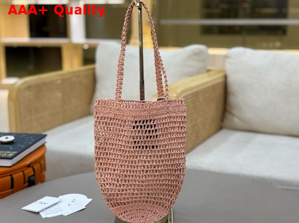 Chloe Small Summer Banana Tote Bag in Raffia Summery Beige Replica