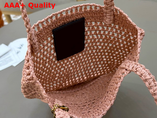 Chloe Small Summer Banana Tote Bag in Raffia Summery Beige Replica