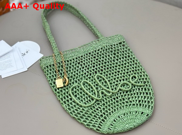 Chloe Small Summer Banana Tote Bag in Raffia Tea Leaf Replica