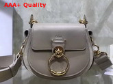 Chloe Small Tess Bag Motty Grey Shiny and Suede Calfskin Replica