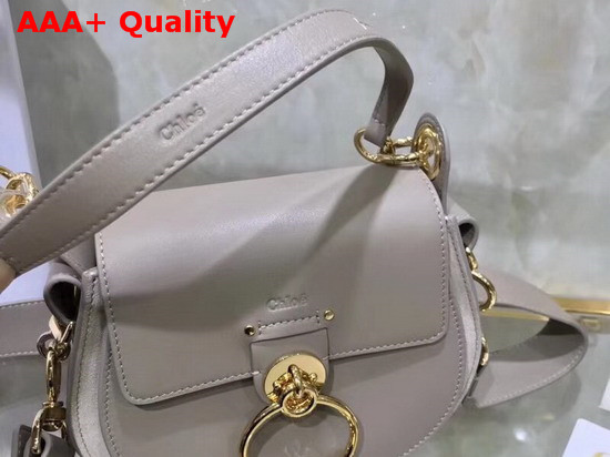Chloe Small Tess Bag Motty Grey Shiny and Suede Calfskin Replica