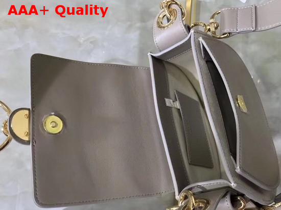 Chloe Small Tess Bag Motty Grey Shiny and Suede Calfskin Replica