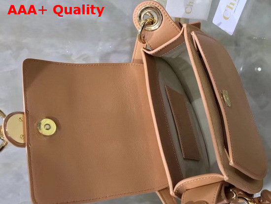 Chloe Small Tess Bag in Nude Shiny and Suede Calfskin Replica