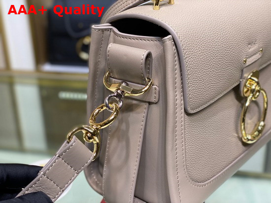 Chloe Small Tess Day Bag in Grained and Shiny Calfskin Motty Grey Replica