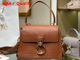 Chloe Small Tess Day Bag in Grained and Shiny Calfskin Tan Replica