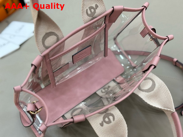 Chloe Small Woody Tote Bag in Jelly and Leather Blushy Beige Replica