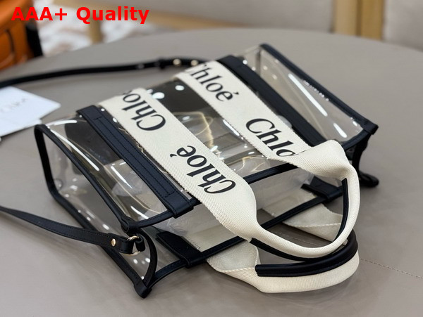 Chloe Small Woody Tote Bag in Jelly and Leather White Replica