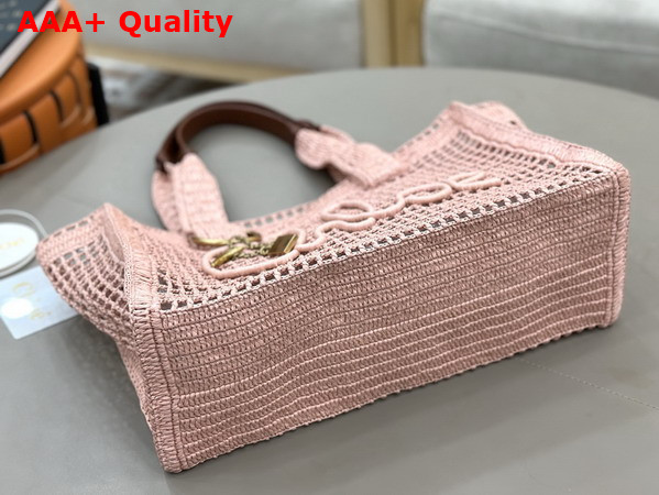 Chloe Summer Banana East West Tote Bag in Summery Beige Raffia Replica