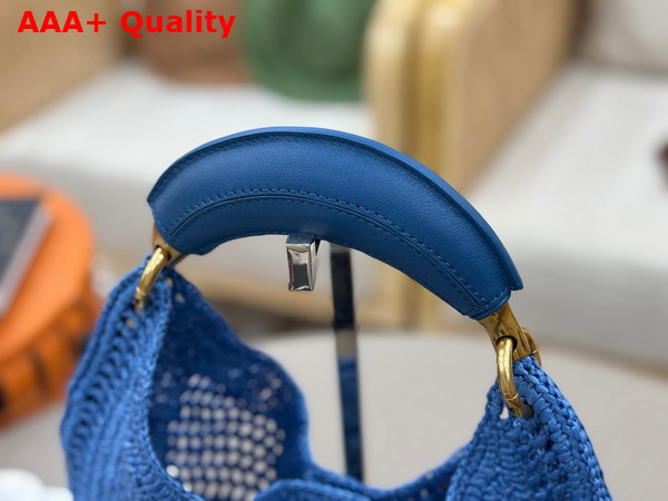 Chloe Summer Banana Hobo Bag in Stomy Sea Raffia Replica