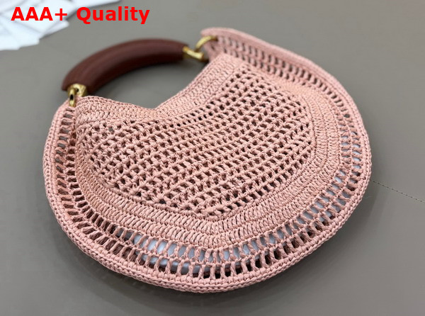 Chloe Summer Banana Hobo Bag in Summery Beige Raffia Replica