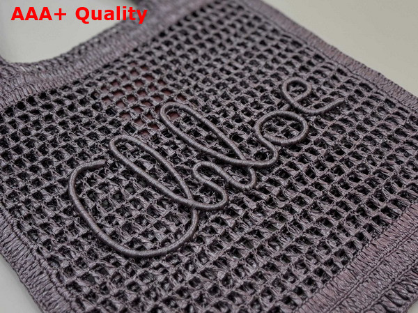 Chloe Summer Banana Tote Bag in Raffia Kohl Brown Replica