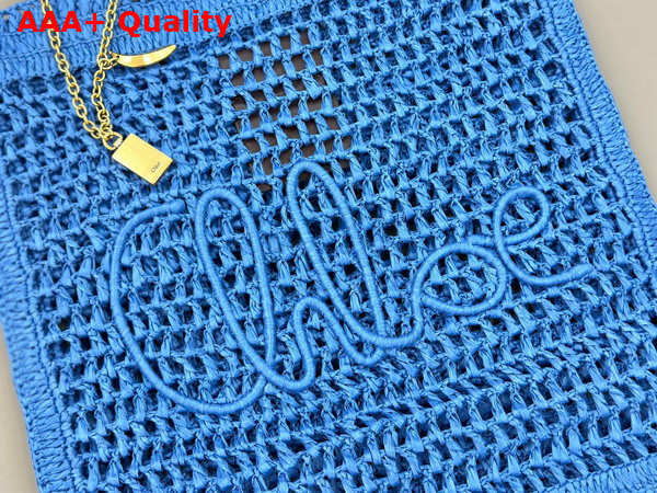 Chloe Summer Banana Tote Bag in Stomy Sea Raffia Replica