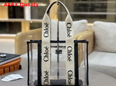 Chloe Woody Tote Bag in Jelly and Leather White Replica