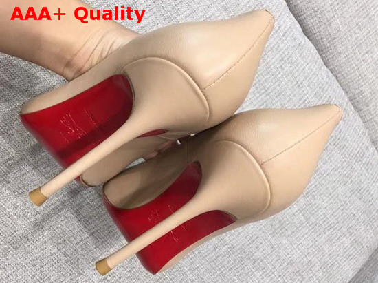Christian Louboutin 17th Floor Patent Pvc 85mm Nude Replica