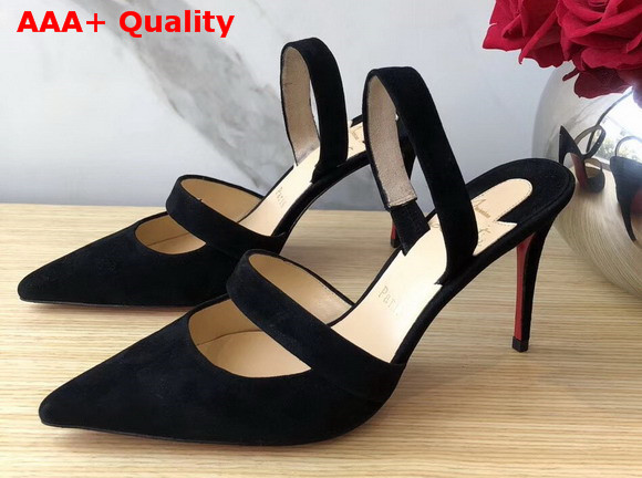 Christian Louboutin Actina Repe Suede Black Replica