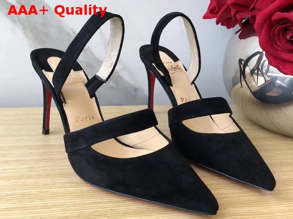 Christian Louboutin Actina Repe Suede Black Replica